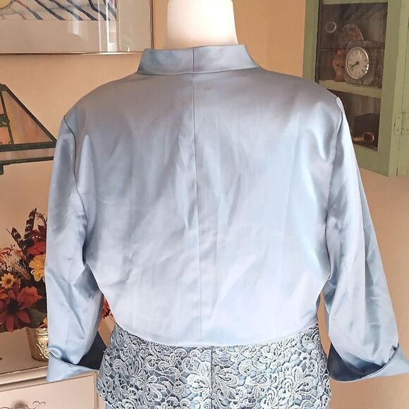 Adrianna Papell Occasions Dressy Dress. Soft Girl, Quiet Elegance, Two-Piece - Picture 11 of 16